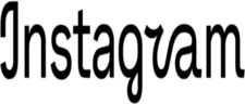 new Instagram wordmark black small size