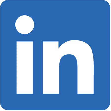 new LinkedIn icon blue png medium size
