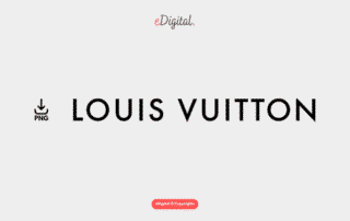 new Louis Vuitton wordmark black png