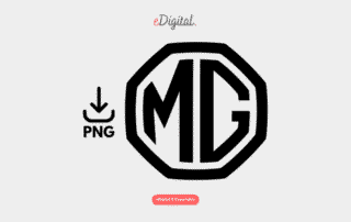new MG logo black PNG