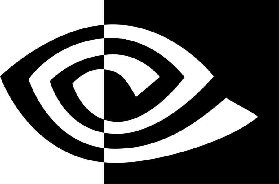 new Nvidia icon black PNG large size