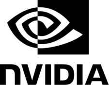 new Nvidia logo black PNG small size