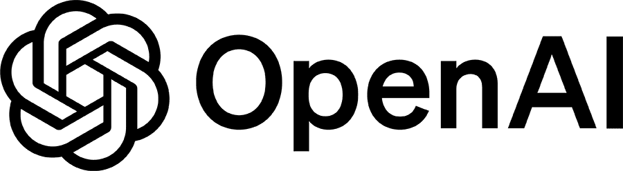 new OpenAI logo black PNG large size