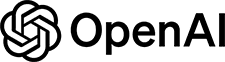new OpenAI logo black PNG small size