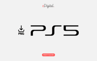 new PS5 wordmark black PNG
