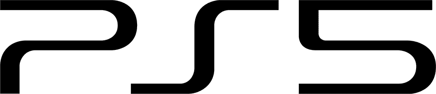 new PS5 wordmark black PNG large size