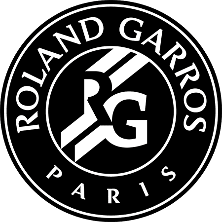 new Roland Garros logo black white PNG medium size