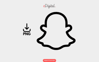 new Snapchat logo black white png