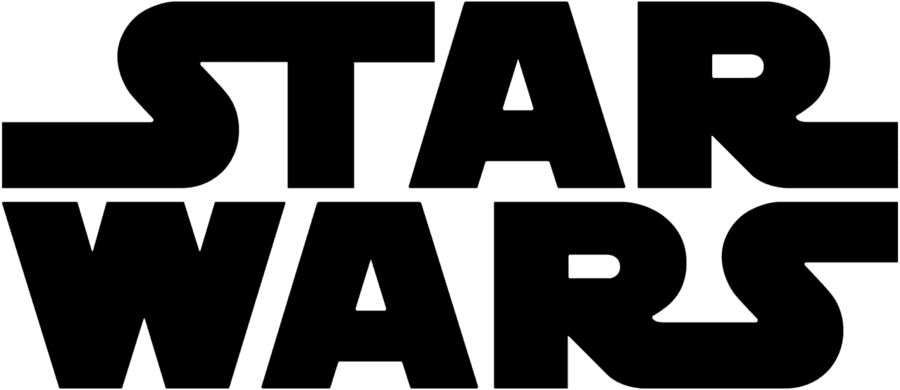 new Star Wars logo black png large size