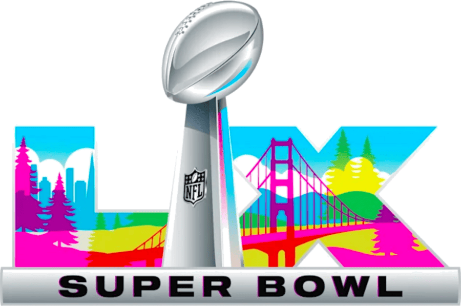 new Super Bowl logo PNG 2026 large size