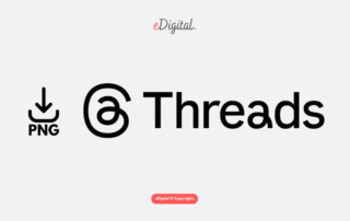 new Threads app logo black png