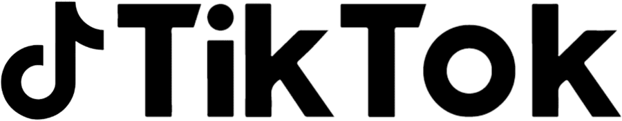 new TikTok logo black horizontal png large size