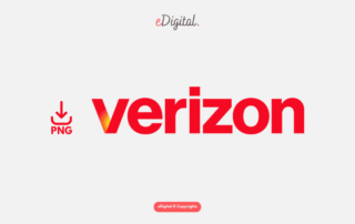 new Verizon logo red png yellow glow on v