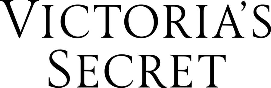 new Victoria’s Secret wordmark black stacked vertical large size