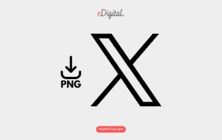 new X logo black png