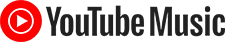 new YouTube Music logo PNG horizontal small size