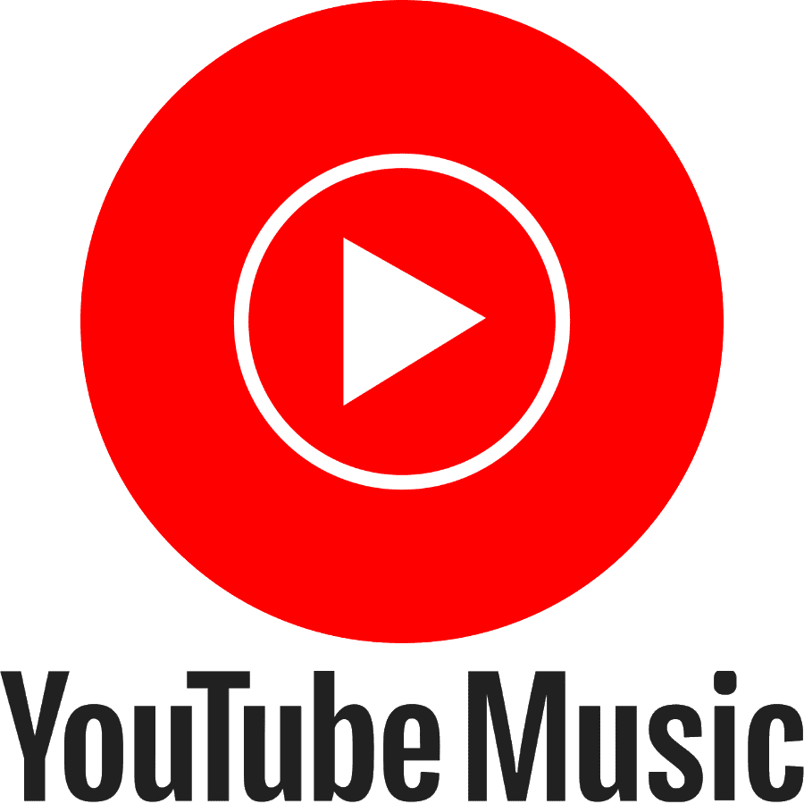 new YouTube Music logo PNG vertical large size