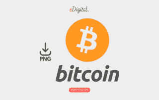 new bitcoin logo PNG vertical