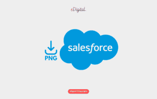 new salesforce logo blue png