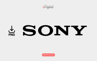new sony logo black png