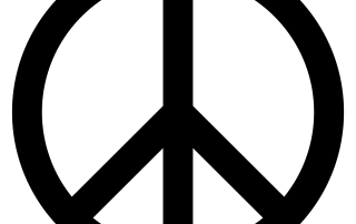 peace sign black png large