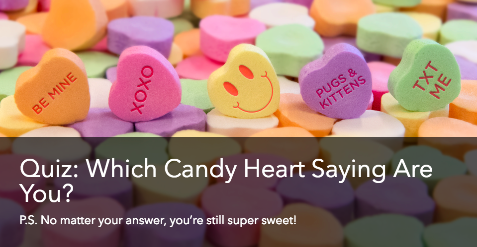 retailmenot valentines day campaign which candy heart saying are you quizz