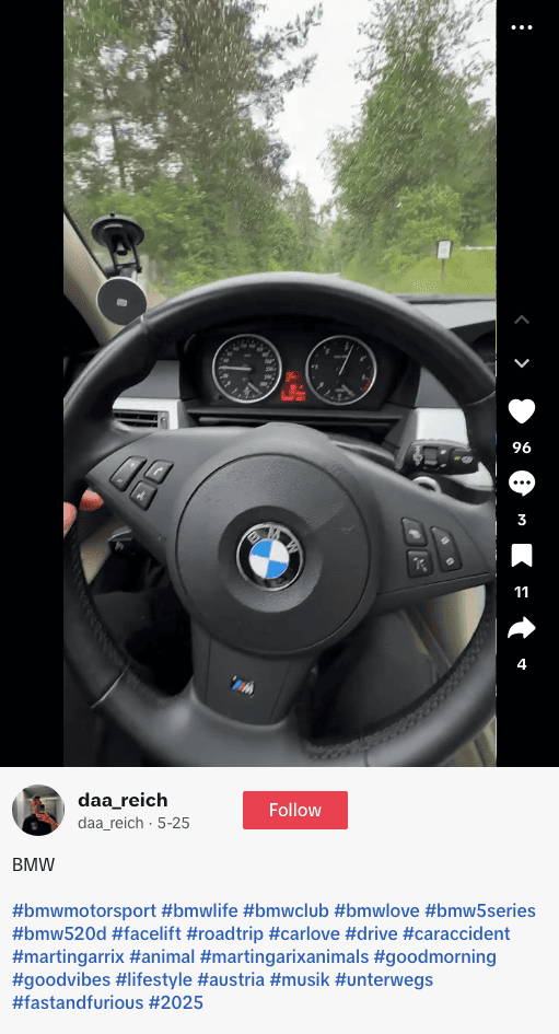 #roadtrip a popular travel hashtag on TikTok