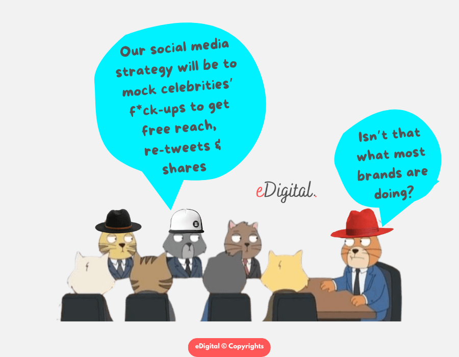 social media strategy celebrity funny meme