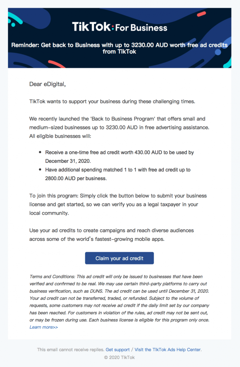TIKTOK PROMO CODES, AD CREDIT AND OFFERS IN 2025 eDigital Agency