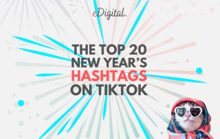 top 20 New Year's hashtags on TikTok