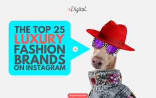top 25 luxury high fashion brands Instagram