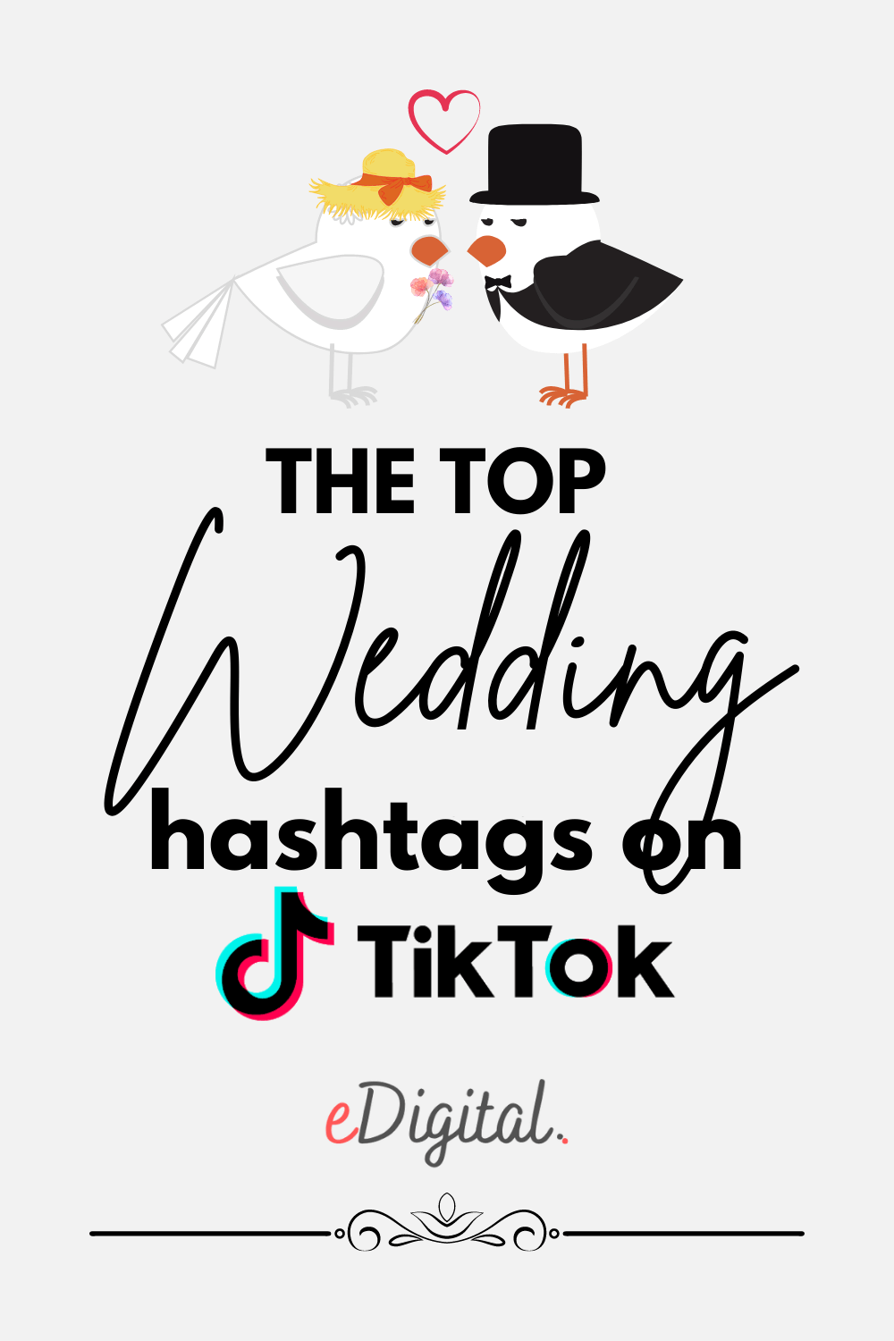 top popular wedding hashtags TikTok