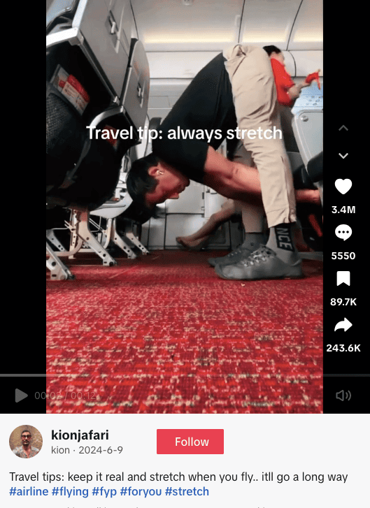 #traveltips a popular travel hashtag on TikTok