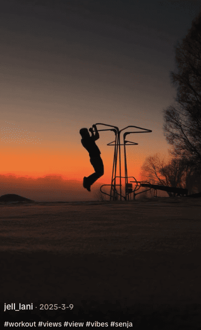 #workout a popular fitness hashtag on TikTok