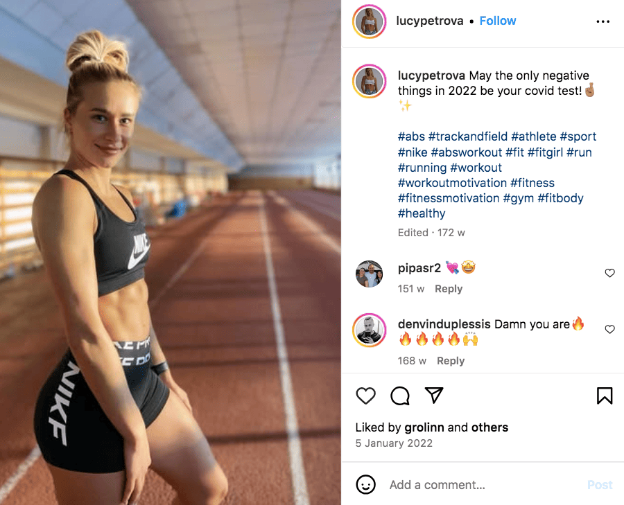#workoutmotivation a popular gym hashtag on Instagram
