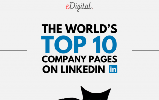 world top 10 most popular company pages on linkedin
